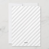 Moderne, minimale zilverscriptkalligrafie feestdagenkaart (Achterkant)