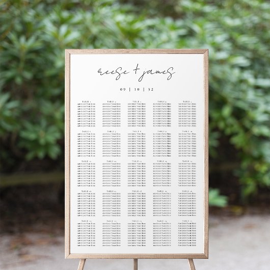 Moderne Minimale Zitkaart van het Manuscript XL Poster