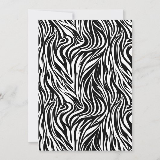 Moderne minimale zwart-wit 30e verjaardag kaart (Achterkant)