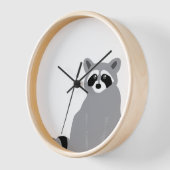 Moderne Minimale Zwart-wit Wasbeer (Hoek)