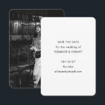 Moderne, minimale zwarte bruiloft foto save the date<br><div class="desc">Moderne,  minimale zwarte bruiloft Foto slaat de datum op</div>