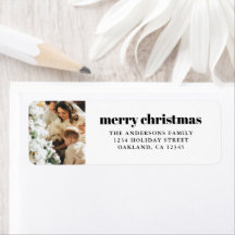 Moderne, minimale zwarte en witte kerst