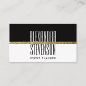 Moderne, minimale zwarte en witte Professional Visitekaartje (Voorkant)