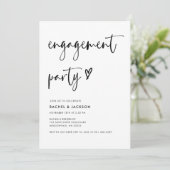 Moderne, minimale zwarte en witte supporterspartij kaart (Staand voorkant)