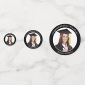 Moderne, minimale zwarte foto van het witte Afstud Confetti (Voorkanten)