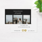 Moderne, minimale zwarte fotograaf Visitekaartjes (Bureau)