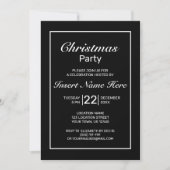 Moderne, minimale zwarte kerst kaart (Voorkant)