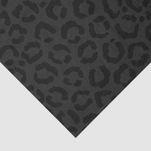 Moderne, minimale zwarte luipaard afdrukken tissuepapier (Detail)