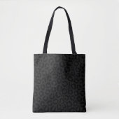 Moderne, minimale zwarte luipaard afdrukken tote bag (Voorkant)