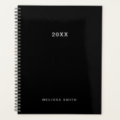 Moderne minimale zwarte plank planner (Voorkant)