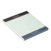 Moderne, minimale zwarte strepen notitieblok (Schuin)