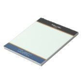 Moderne, minimale zwarte strepen notitieblok (Linkerzijde)