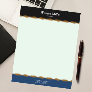 Moderne, minimale zwarte strepen notitieblok