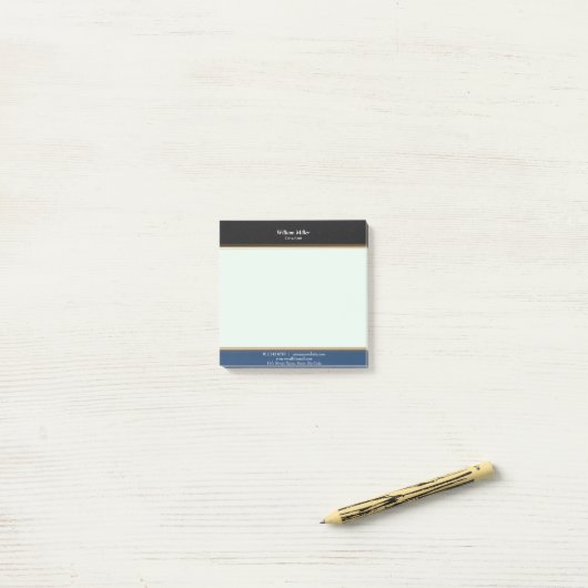 Moderne, minimale zwarte strepen post-it® notes (Op bureau)