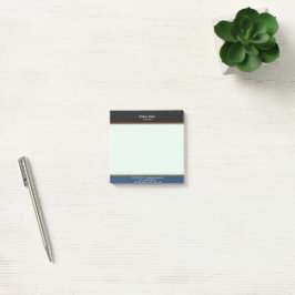 Moderne, minimale zwarte strepen post-it® notes