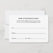 Moderne minimale zwarte strepen — schoonheid (Achterkant)