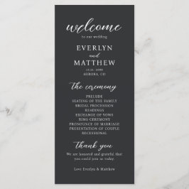 Moderne minimale zwarte Stropdas Wedding Ceremony-