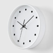 Moderne, minimale zwarte wandklokken (Hoek)