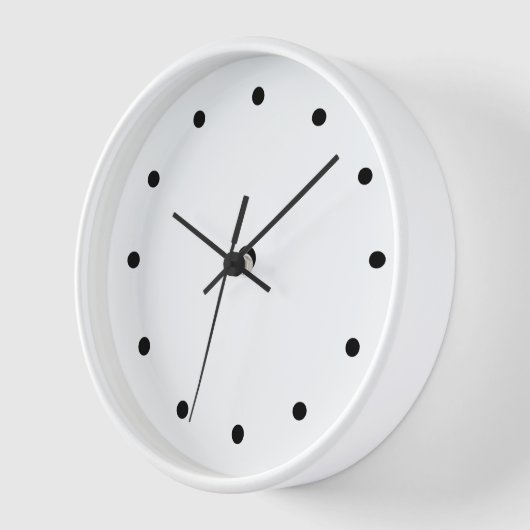 Moderne, minimale zwarte wandklokken (Hoek)