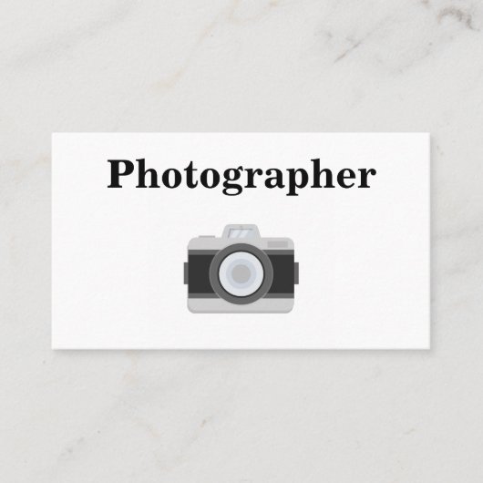 Moderne, minimale zwarte & witte bloedtypografie B Visitekaartje (Voorkant)