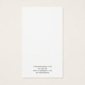 Moderne, minimale zwarte witte juwelen Kaart (Achterkant)