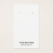Moderne, minimale zwarte witte juwelen Kaart (Voorkant)