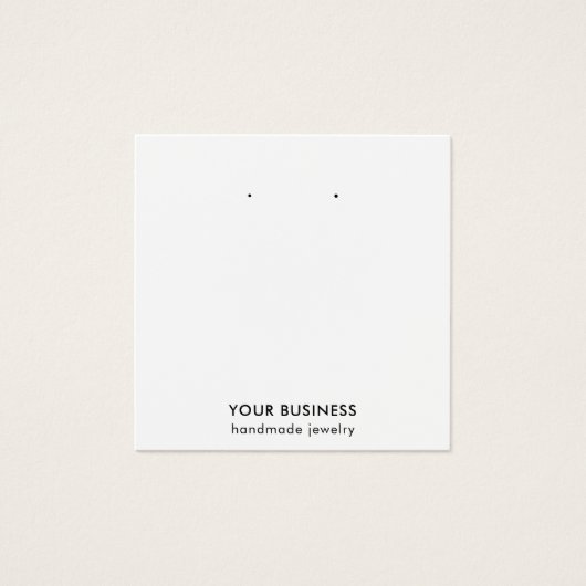 Moderne, minimale zwarte witte juwelen Kaart (Voorkant)