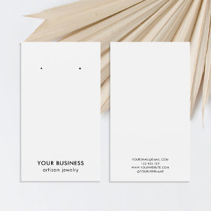 Moderne, minimale zwarte witte juwelen Kaart