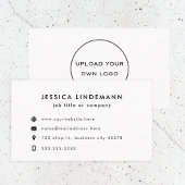 Moderne minimale zwarte witte Logo Visitekaartje