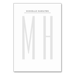 Moderne minimaliserende monogram Professional Plai Kaart