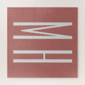 Moderne minimaliserende monogram Professional Plai Legpuzzel (Horizontaal)