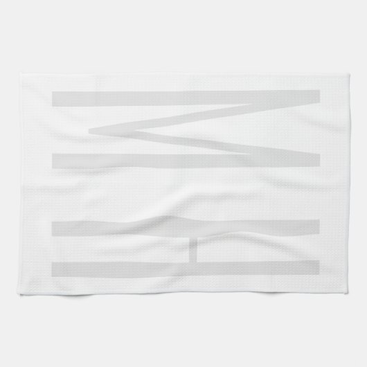 Moderne minimaliserende monogram Professional Plai Theedoek (Horizontaal)