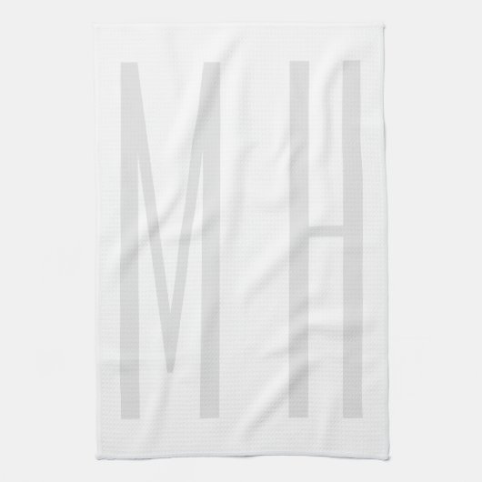 Moderne minimaliserende monogram Professional Plai Theedoek (Verticaal)