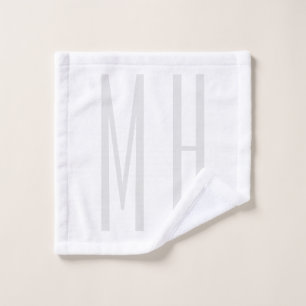 Moderne minimaliserende monogram Professional Plai Washandje