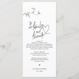 Moderne minimaliseringslocatie - Hartelijk dank Programmakaart