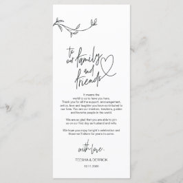 Moderne minimalisme plaats instelling dank u kaart