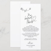 Moderne minimalisme Plaats instelling Dank u kaart (Voorkant / Achterkant)