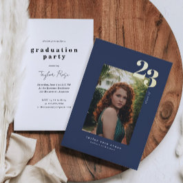 Moderne minimalist 2023 | Foto-Afstuderen Folie Uitnodiging