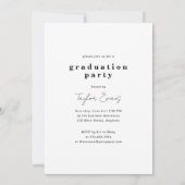 Moderne minimalist 2023 | Foto-Afstuderen Kaart (Achterkant)