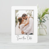 Moderne minimalist bespaart de datum waarop het hu kaart (Staand voorkant)