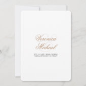 Moderne minimalist bespaart de datum waarop het hu kaart (Achterkant)