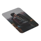 Moderne minimalist Bewaar de datum Fotokaart Magneet (Rechterzijde)