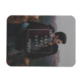 Moderne minimalist Bewaar de datum Fotokaart Magneet (Horizontaal)