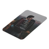 Moderne minimalist Bewaar de datum Fotokaart Magneet (Linkerzijde)