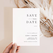 Moderne minimalist Bewaar de datum, Sla de datum o Kaart