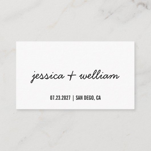 Moderne minimalist Capture The Love Wedding QR-cod Informatiekaartje (Achterkant)