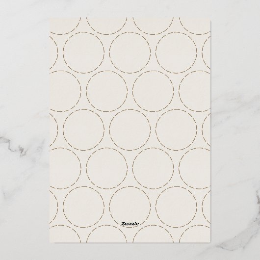 Moderne minimalist De Merriest Vakantie Fotokaart Folie Feestdagenkaart (Achterkant)