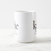 Moderne minimalist Definieer Katie 15oz Koffie Mok (Center)