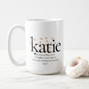 Moderne minimalist Definieer Katie 15oz Koffie Mok