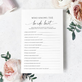 Moderne minimalist die de beste bruid spel kent